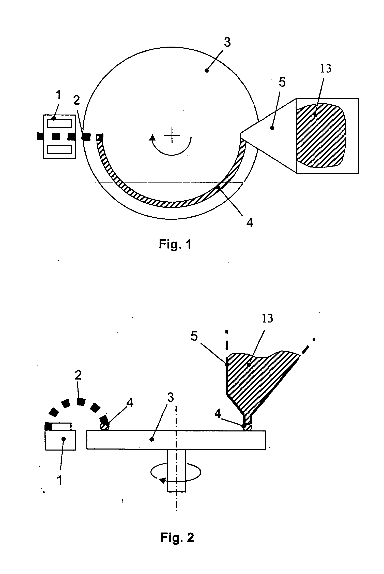Device and method for the evaporative deposition of a coating material