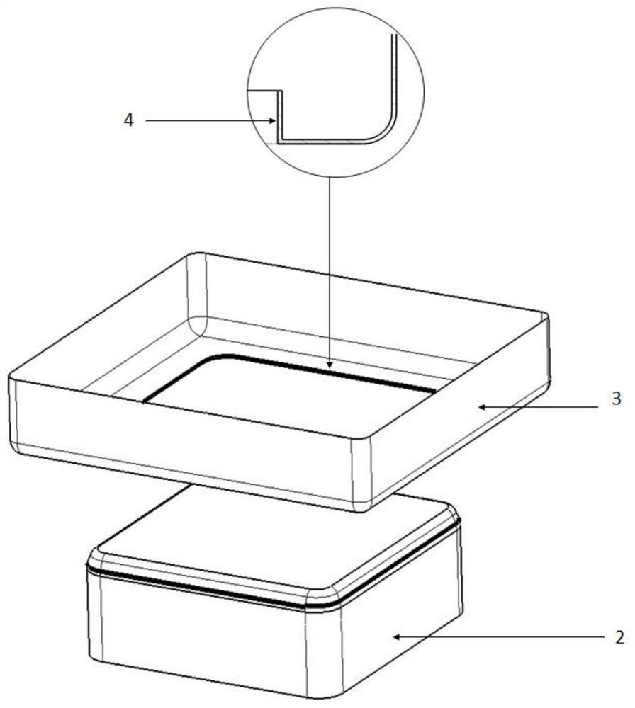 Sagger containing calcium hexaluminate composite layer and preparation method of sagger