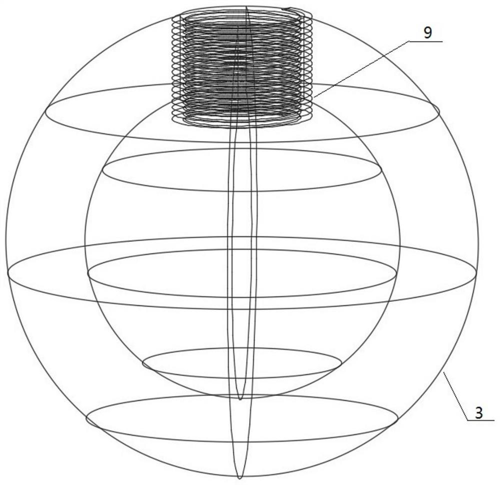 Underwater cast-in-place concrete pile top pouring height control device and control method thereof