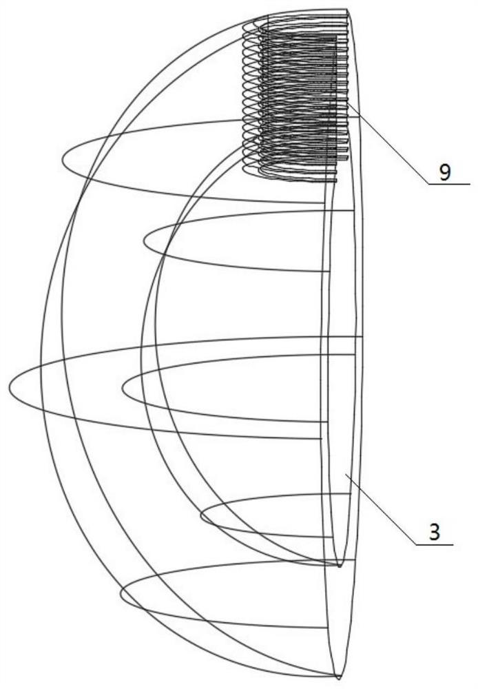 Underwater cast-in-place concrete pile top pouring height control device and control method thereof