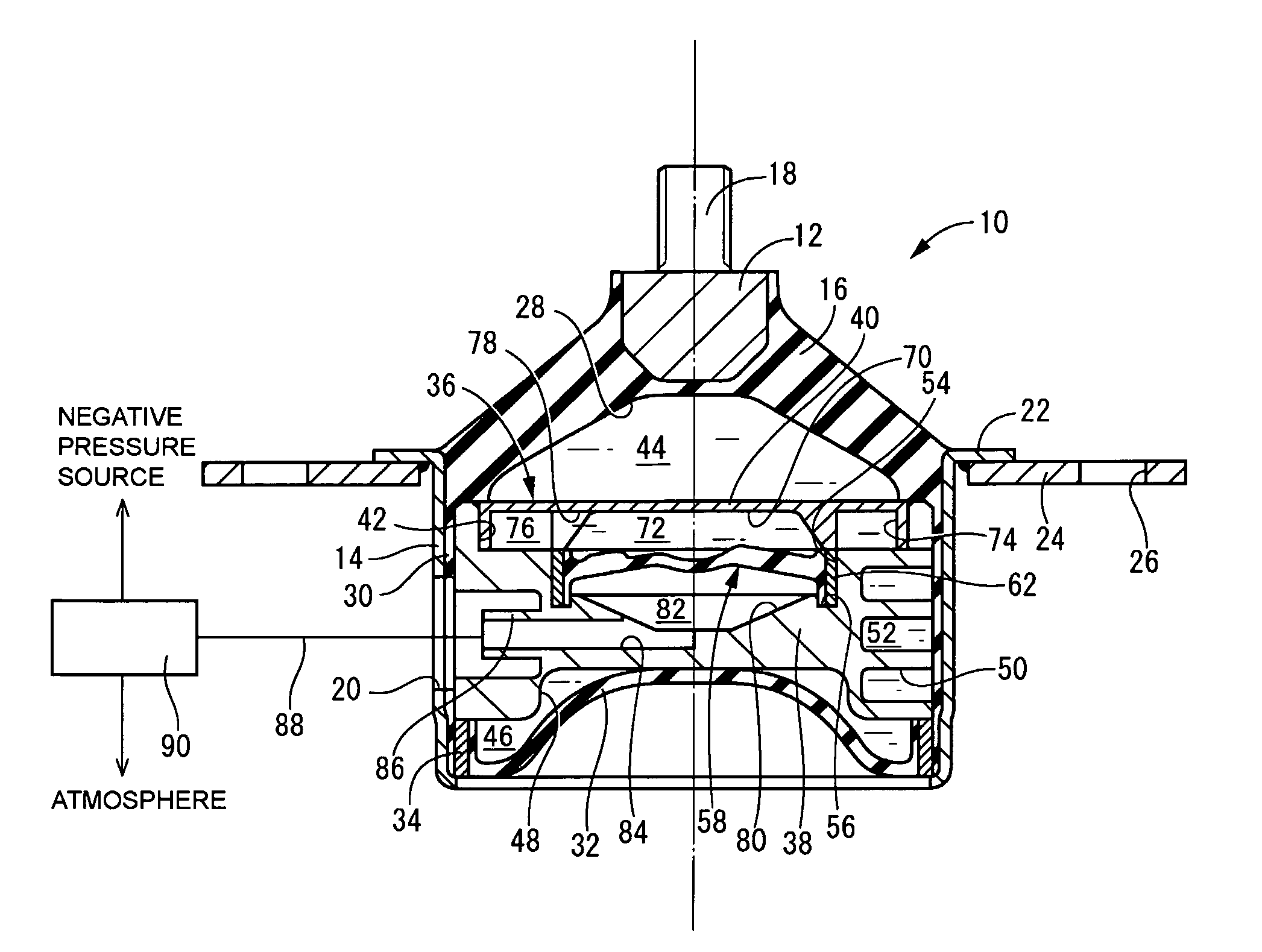 Fluid-filled type vibration-damping device