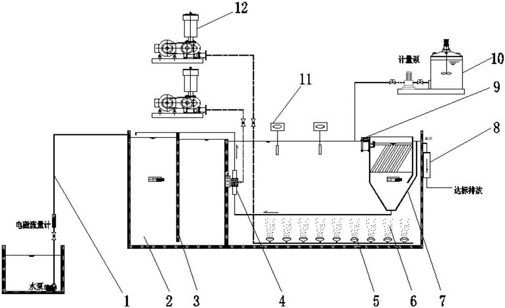 Distributed and structured town sewage pelletization treatment process and pelletization reactor