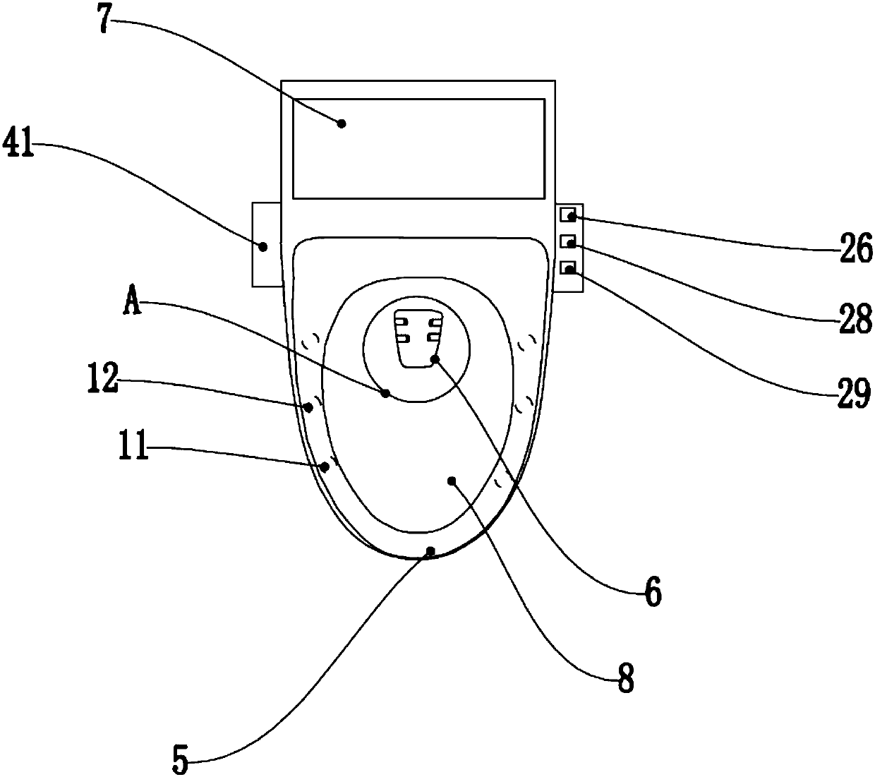 An intelligent toilet and its compensatory detection method