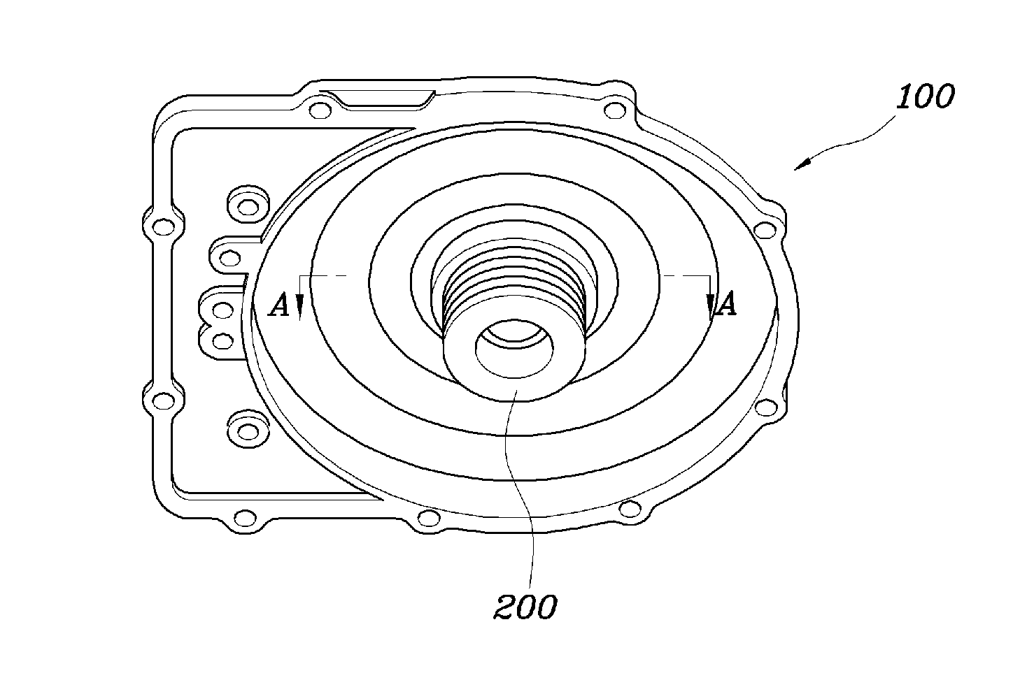 Rear-cover for a transmission and method for coating thereof