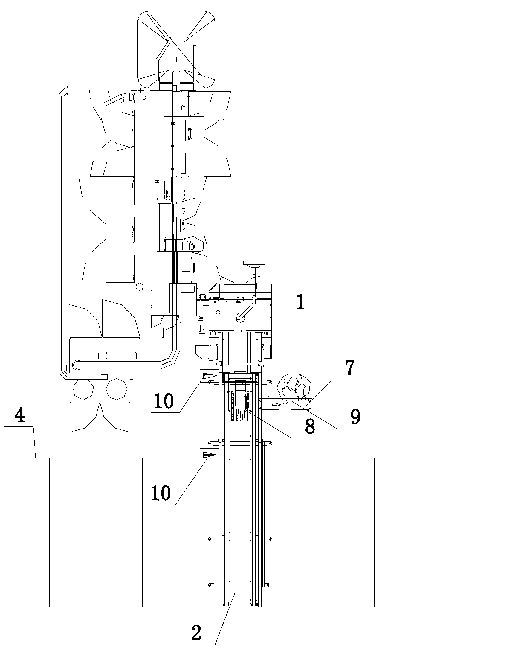 Material flow circulating system for filter candle empty and solid trays