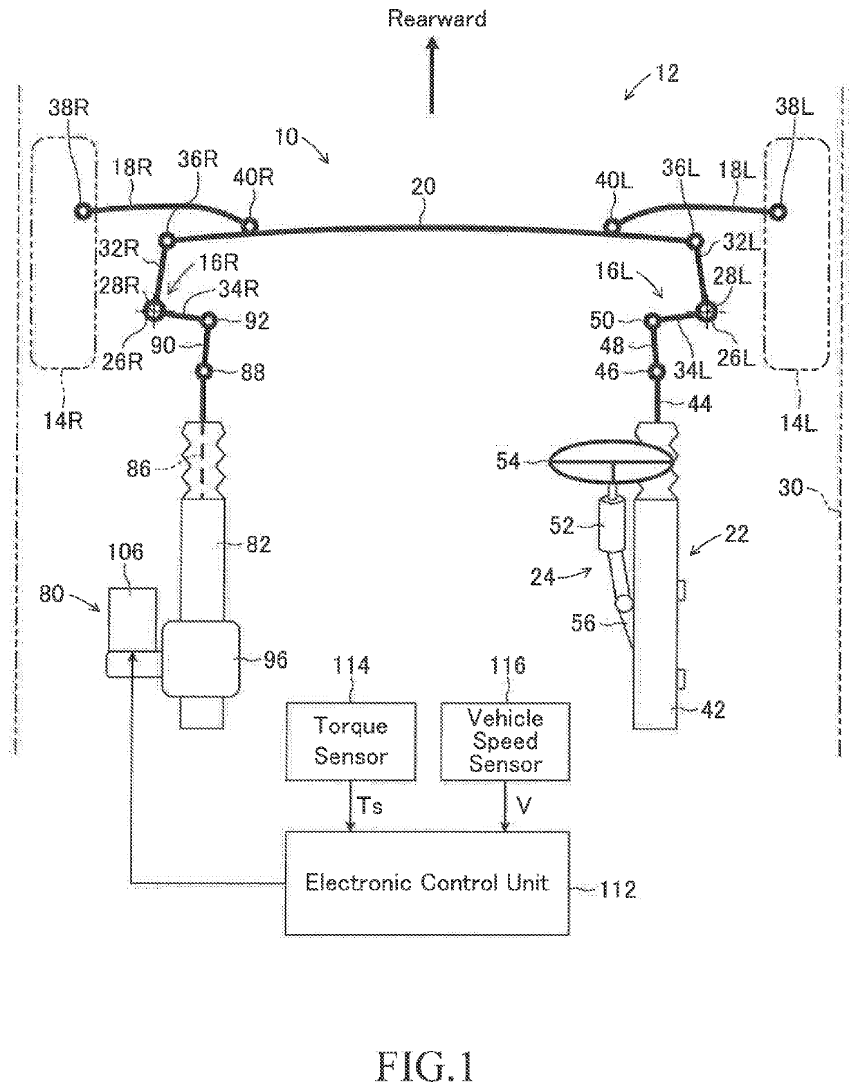 Electric power steering apparatus for a vehicle