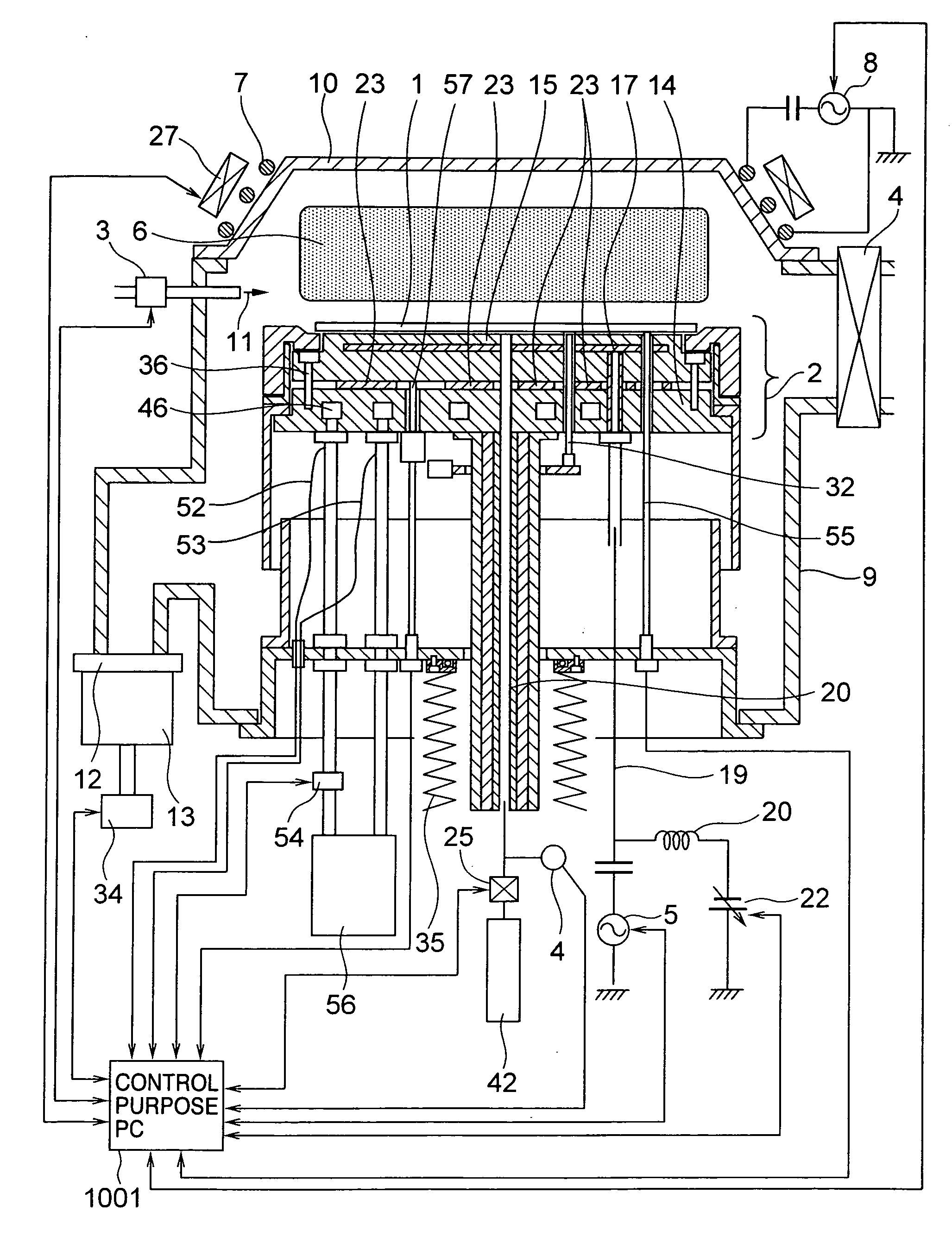 Wafer processing apparatus capable of controlling wafer temperature