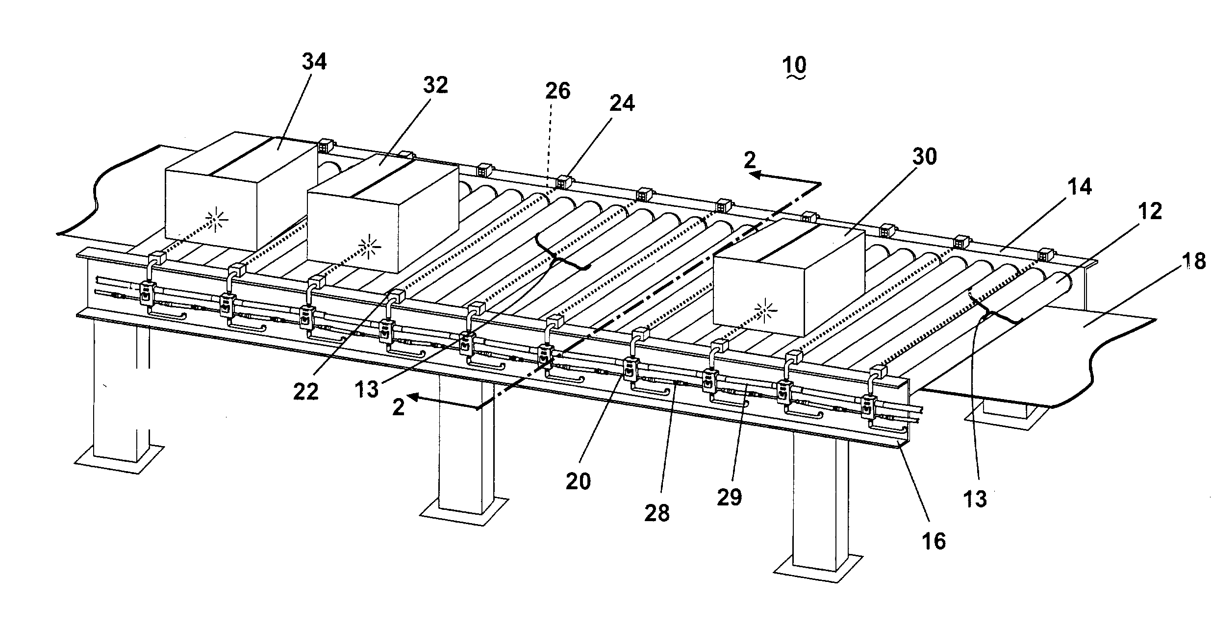 Networkable zone control modules and method and coveyor system incorporating the same