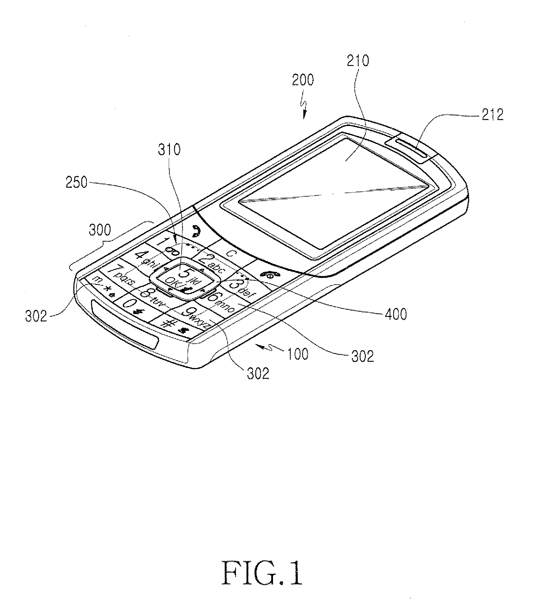 Keypad for mobile phone