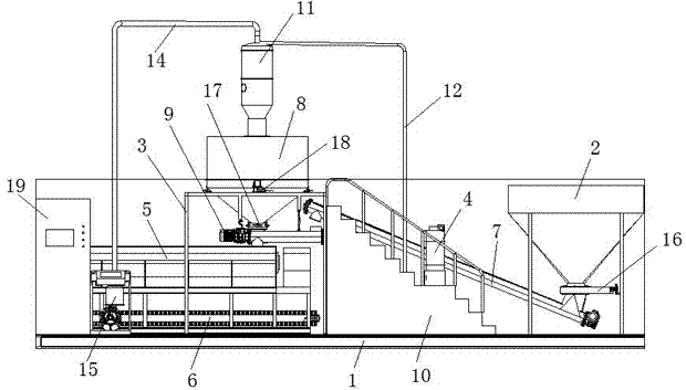 Integrated sludge solidification device