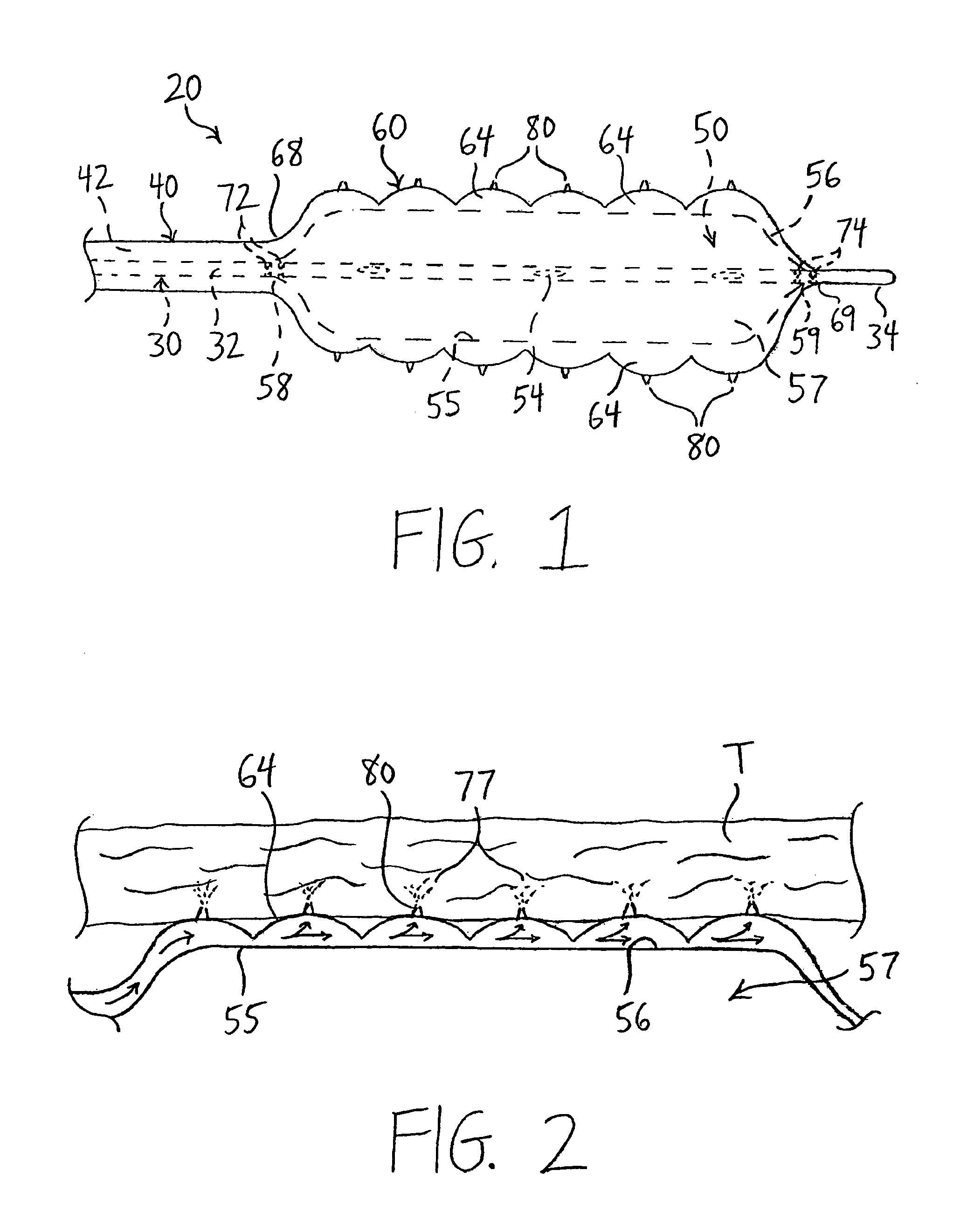 Balloon catheters having a plurality of needles for the injection of one or more therapeutic agents