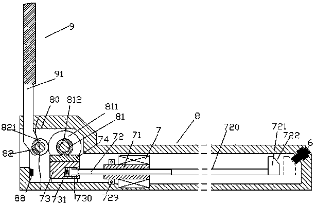 A notebook computer device capable of automatically locking and adjusting the angle