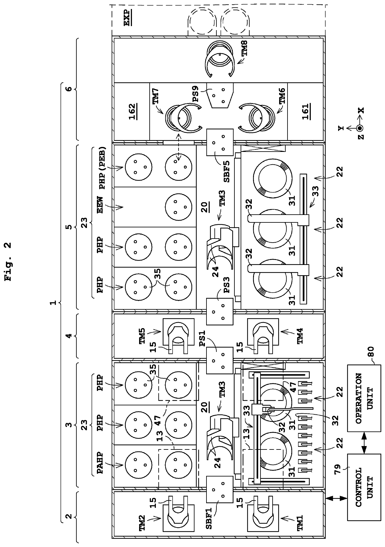 Substrate treating apparatus and substrate transporting method