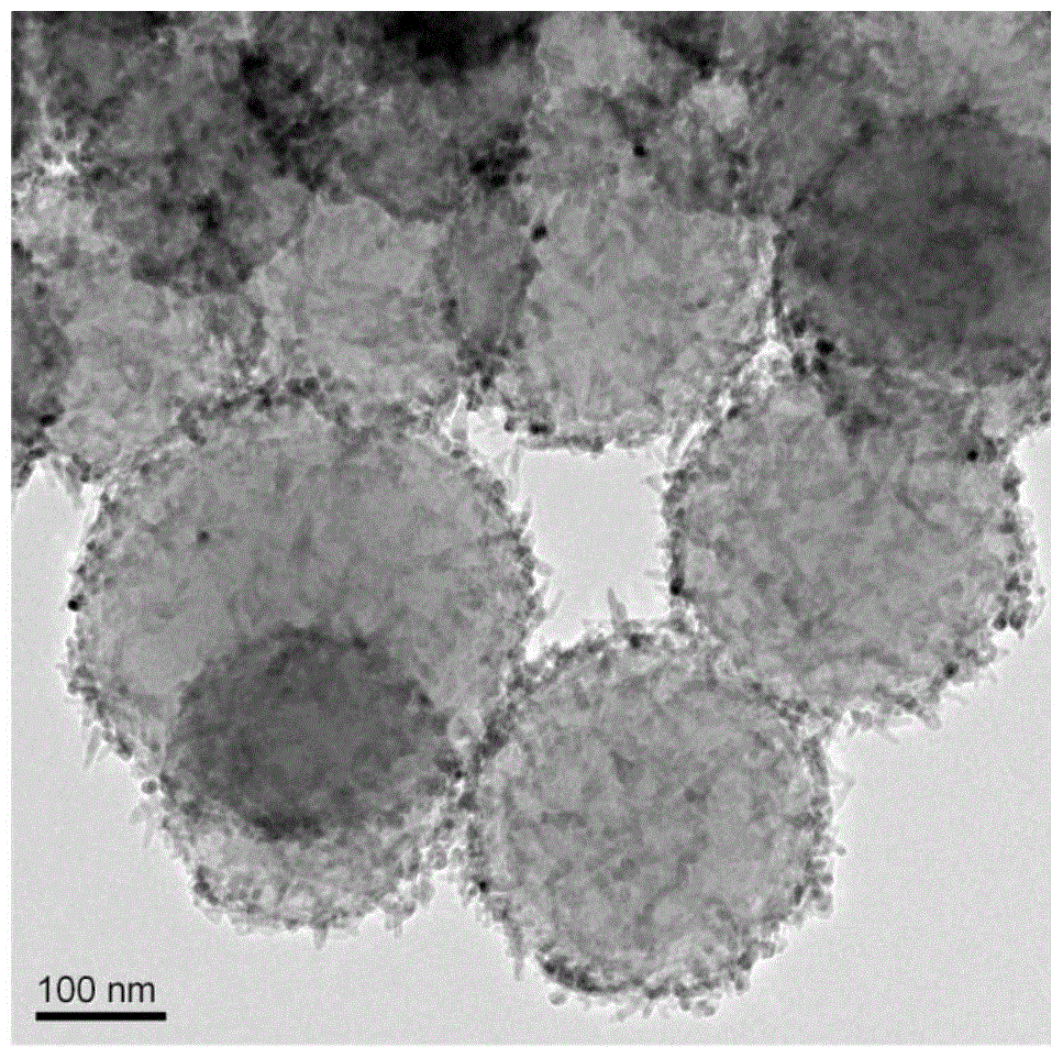 Bismuth tungstate modified magnetic separation hollow composite photocatalyst and preparation method thereof