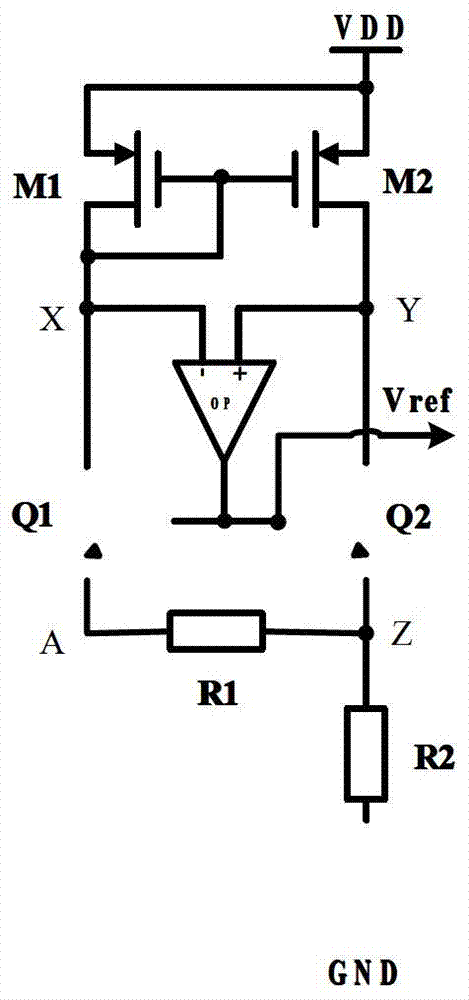 Band-gap reference voltage source with high power supply rejection ratio