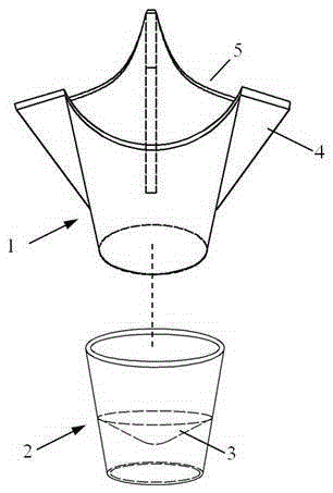 Floating sphere immunofluorescent staining method and staining device