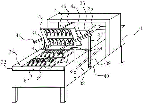 Vulcanization molding equipment for rubber dumbbell bracket