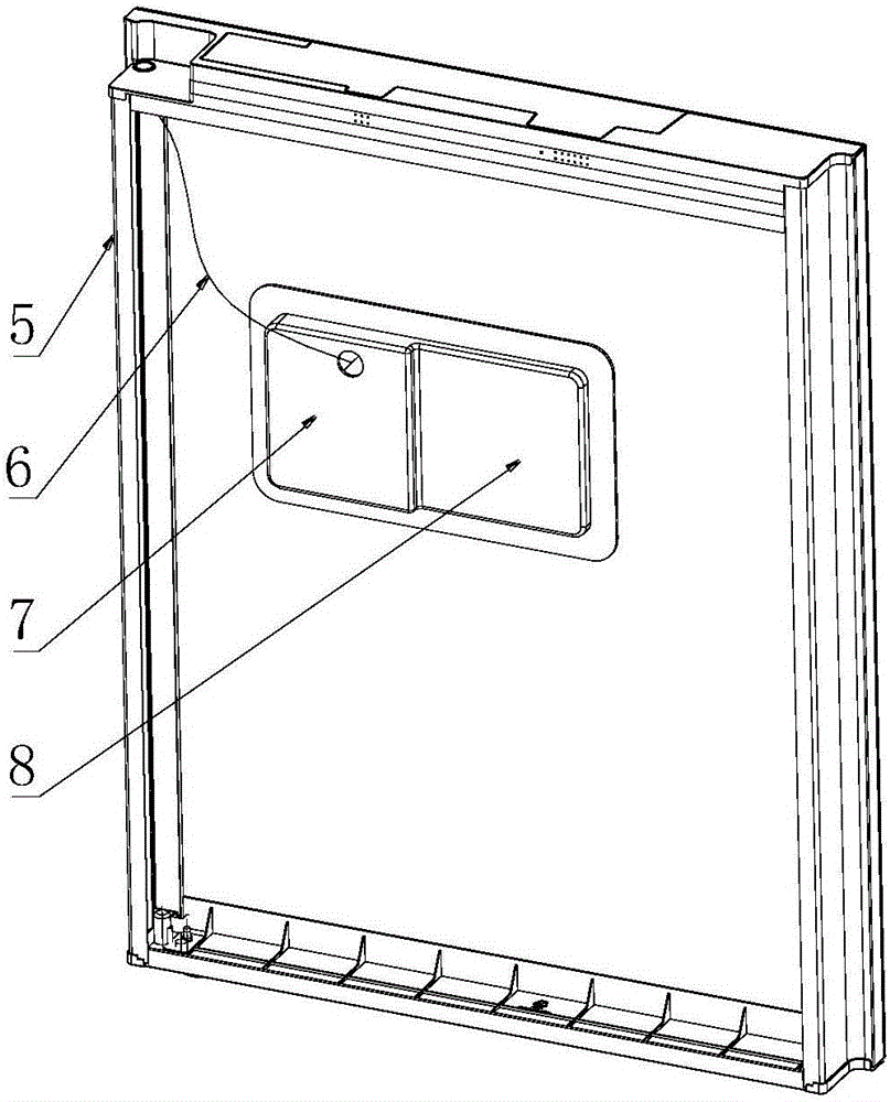 Door body with display screen assembly externally arranged and refrigerator