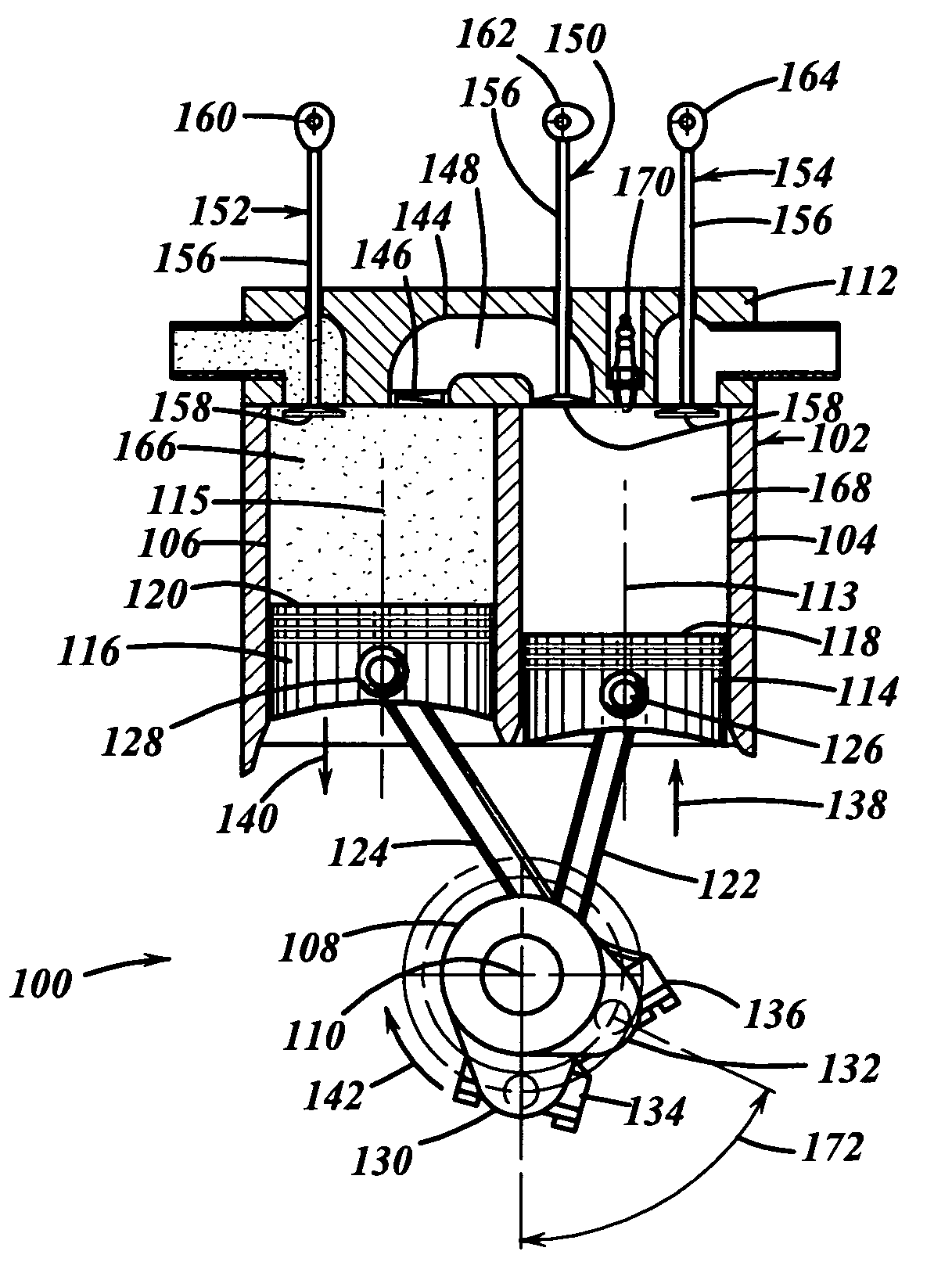 Split-cycle four-stroke engine