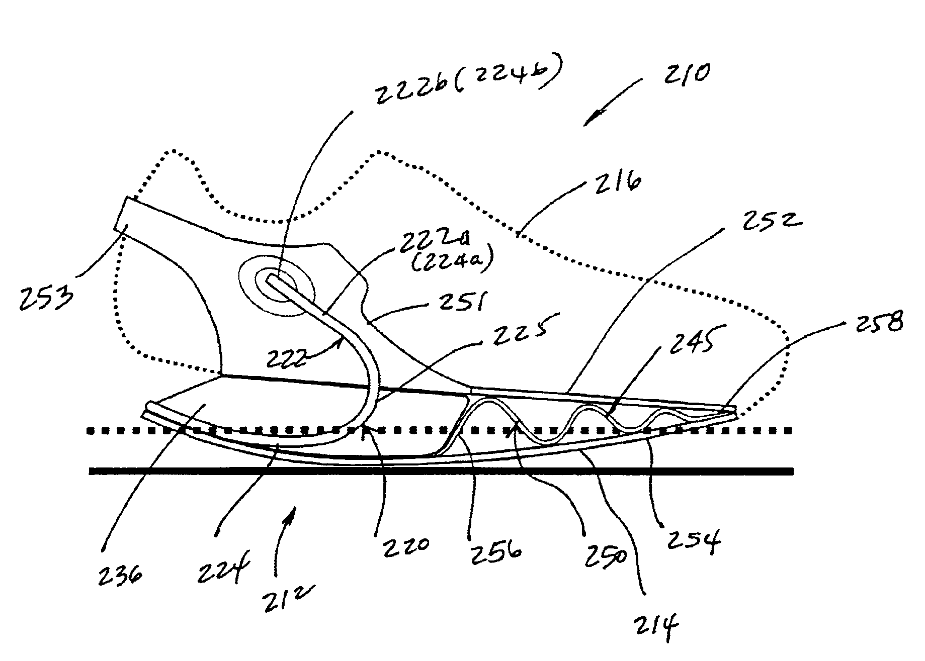 Footwear with impact absorbing system