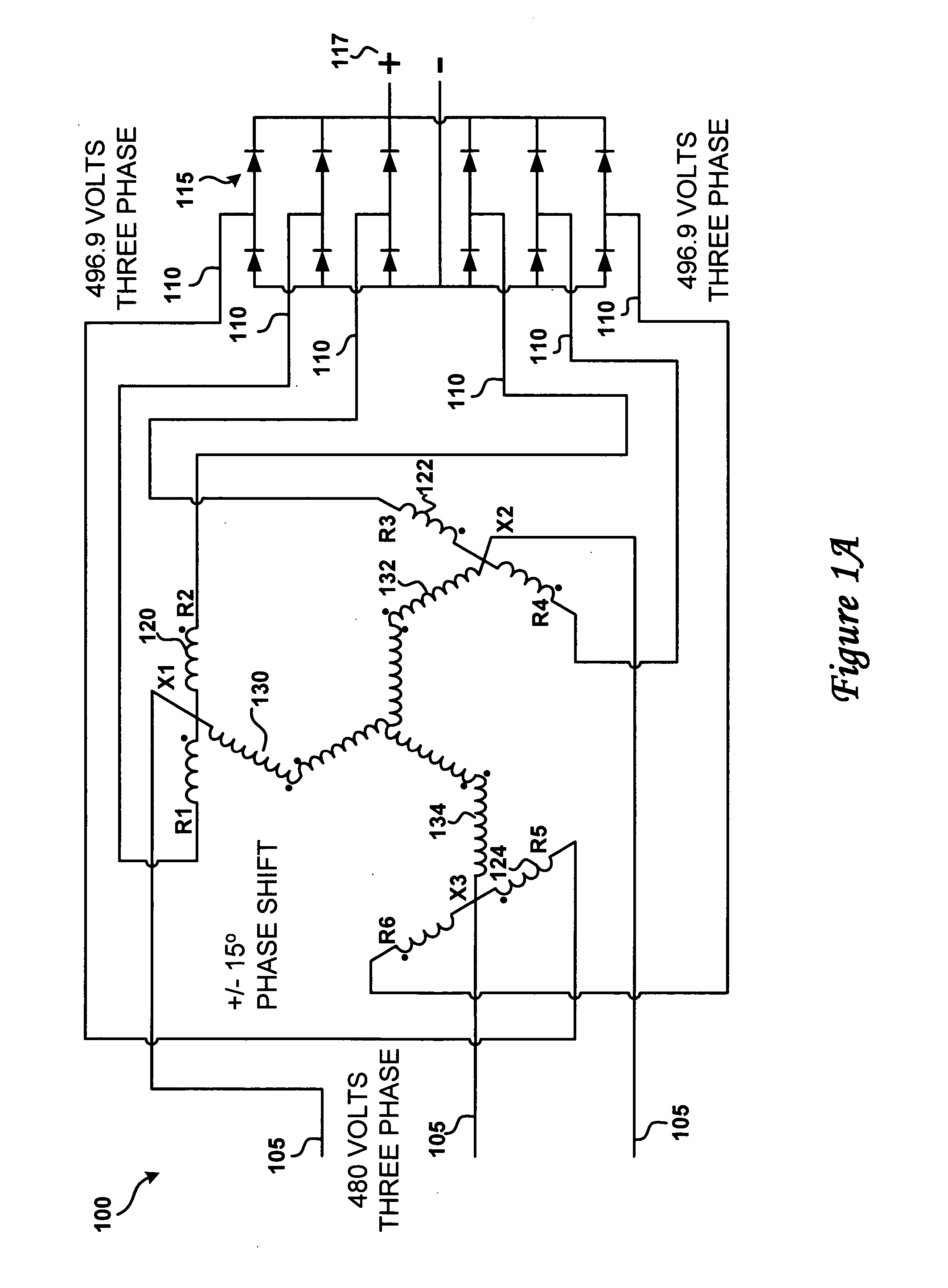 Auto-transformer for use with multiple pulse rectifiers