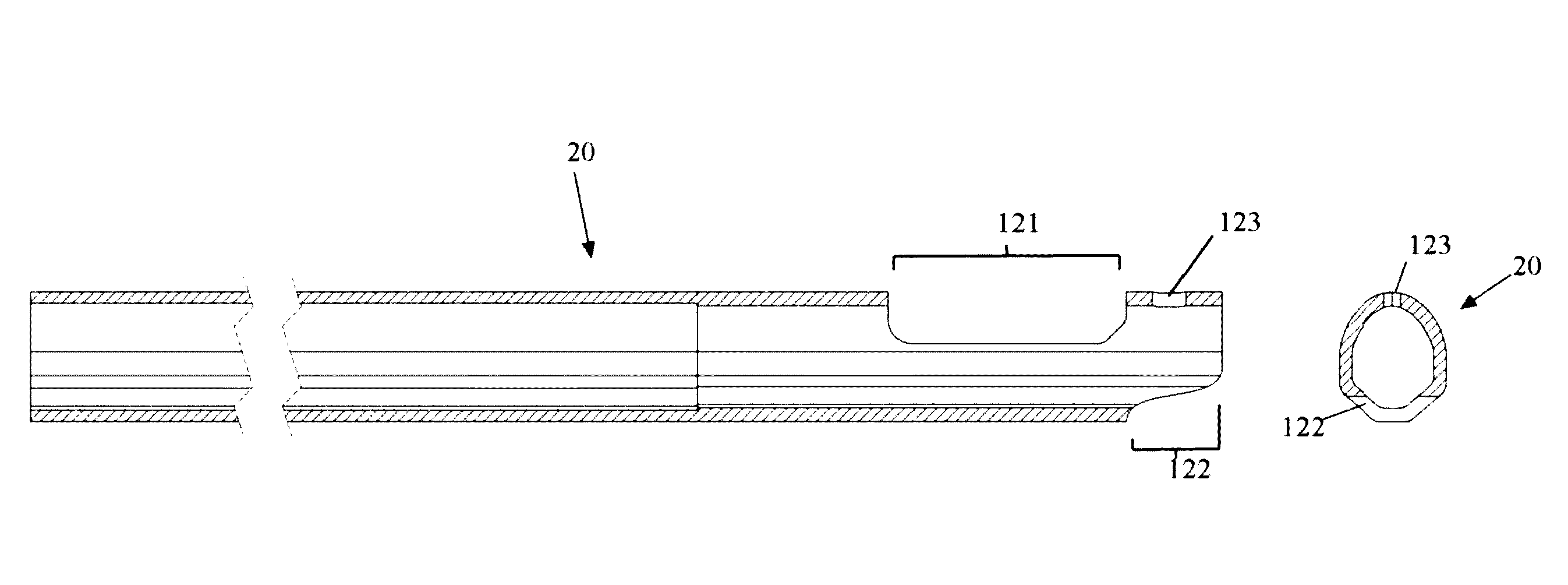 Handle-dampening lacrosse stick