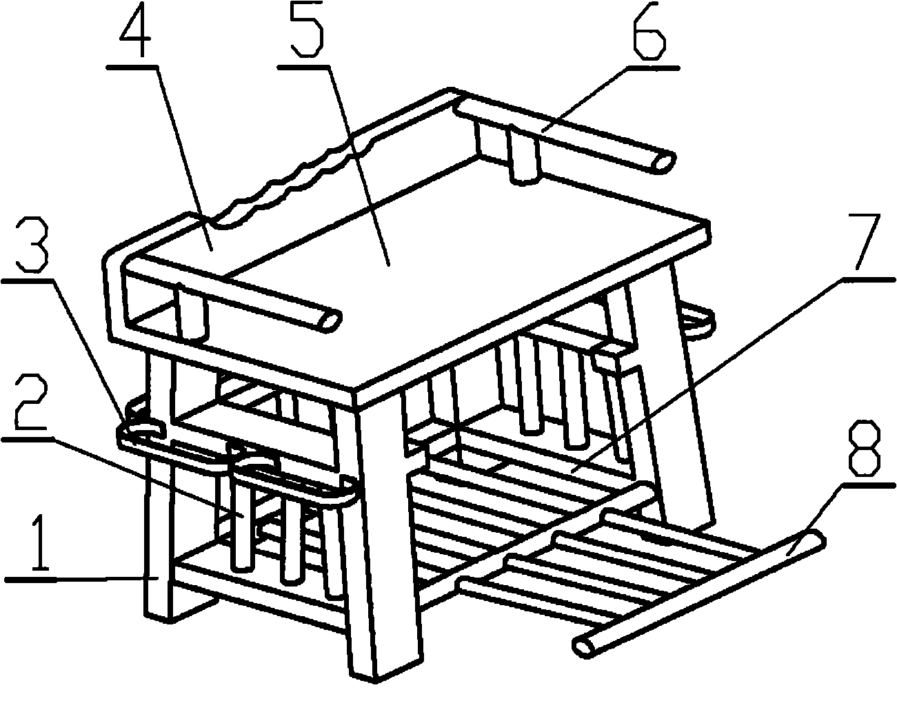 Foot cleaning shoe stool