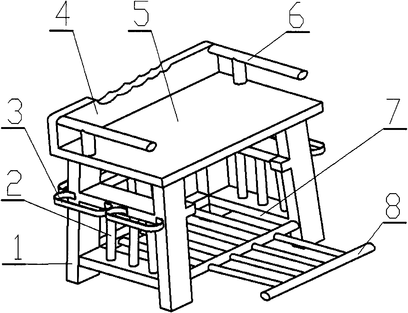 Foot cleaning shoe stool