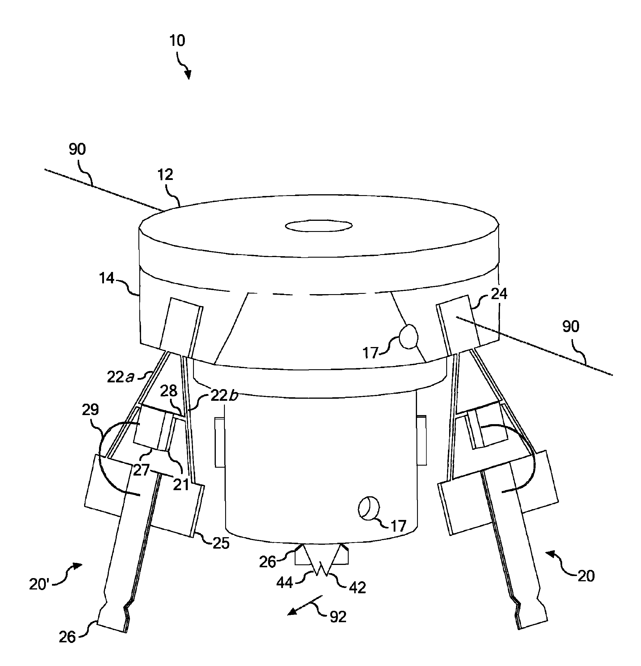 Connecting structures comprising heated flexures and optical packages incorporating the same