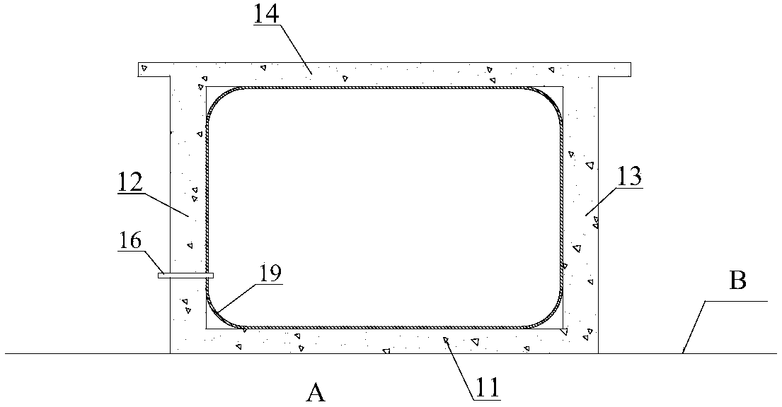 Pressure box-type high-speed railway bed structure and construction method