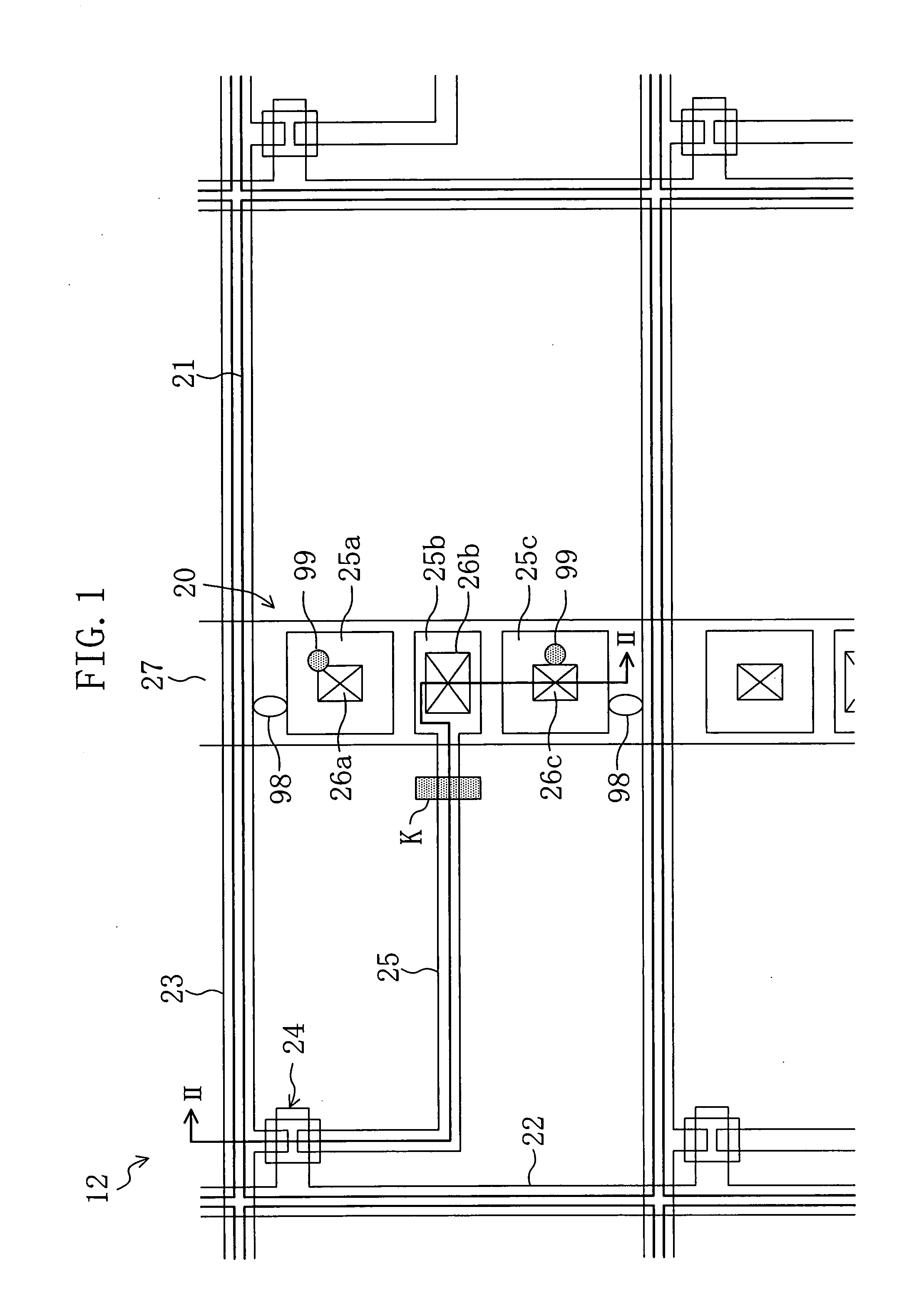 Active Matrix Substrate, Method for Fabricating Active Matrix Substrate, Display Device, Liquid Crystal Display Device, and Television Device