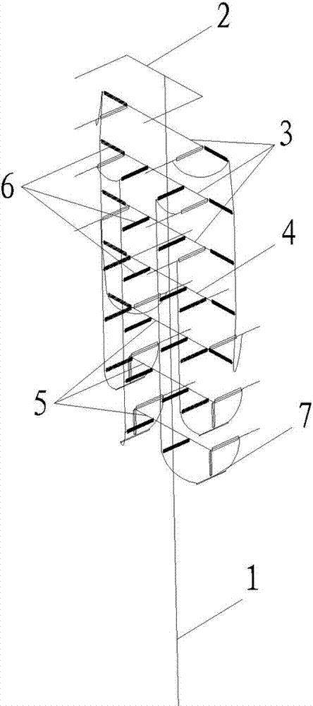 A double-circuit changing call high pole tower