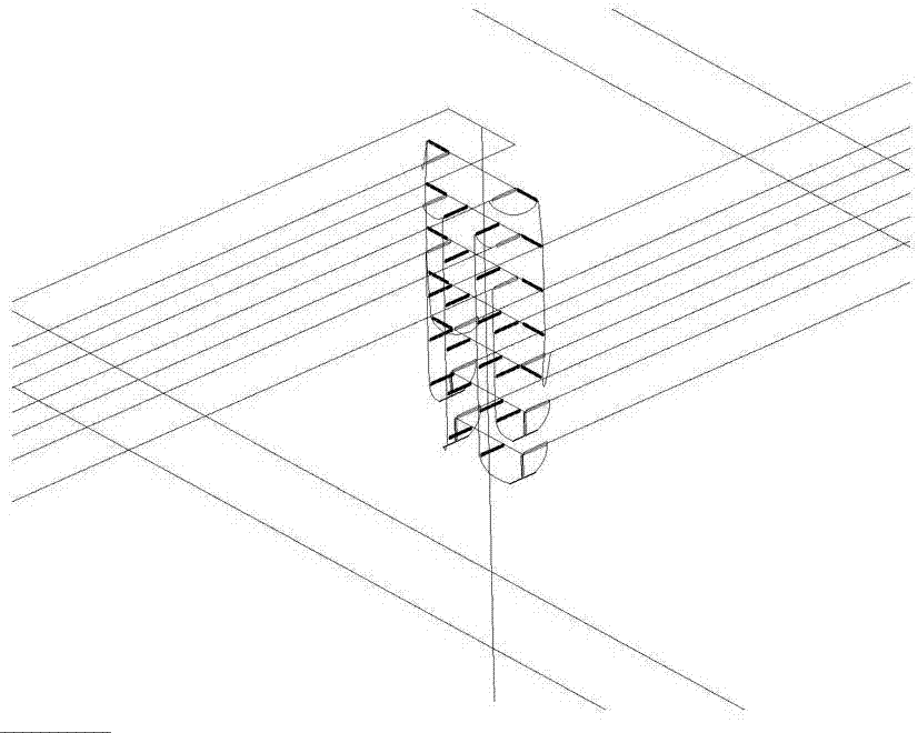 A double-circuit changing call high pole tower