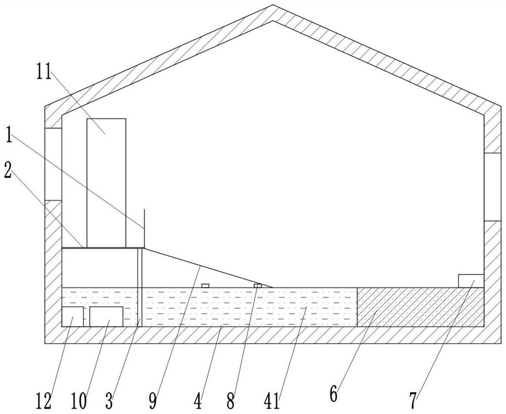 Enrichment type double-layer platform fermentation bed culture system