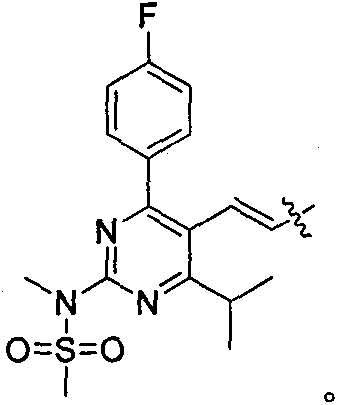 Intermediate for preparing rosuvastatin and preparation method and application thereof