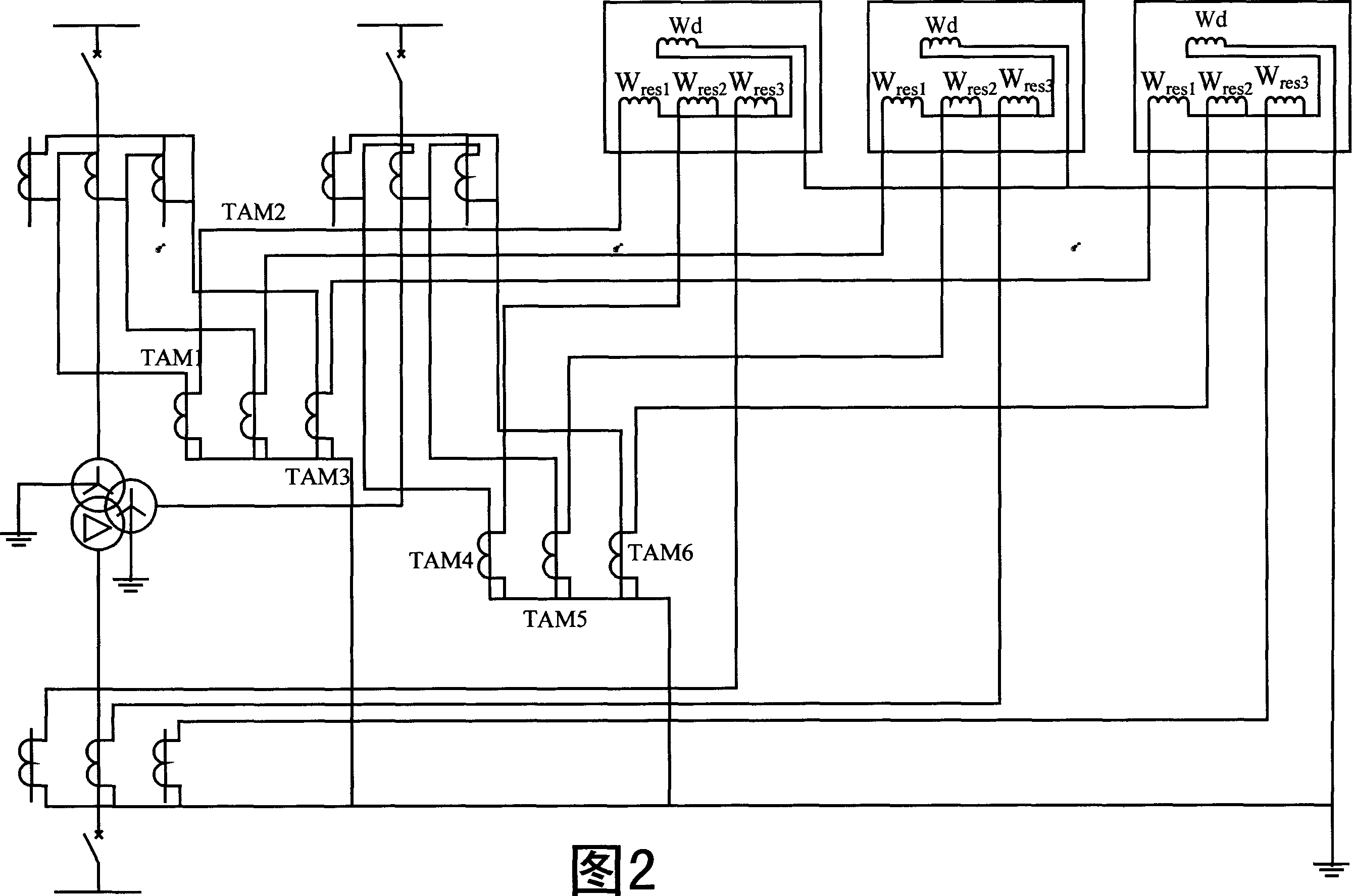 Fault component transformer longitudinal error protecting method with zero sequence ratio brake