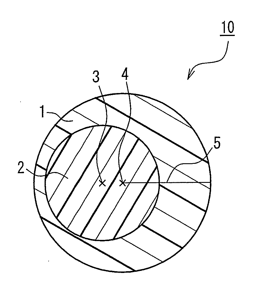 Crimped composite fiber, and fibrous mass and testile product using the same