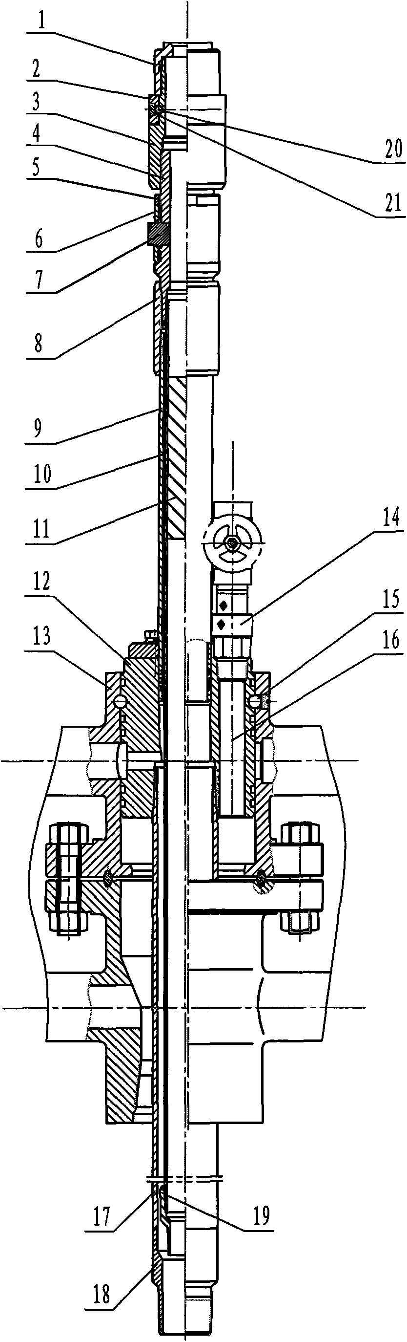 Double- stroke flexible pumping unit annular gas test wellhead