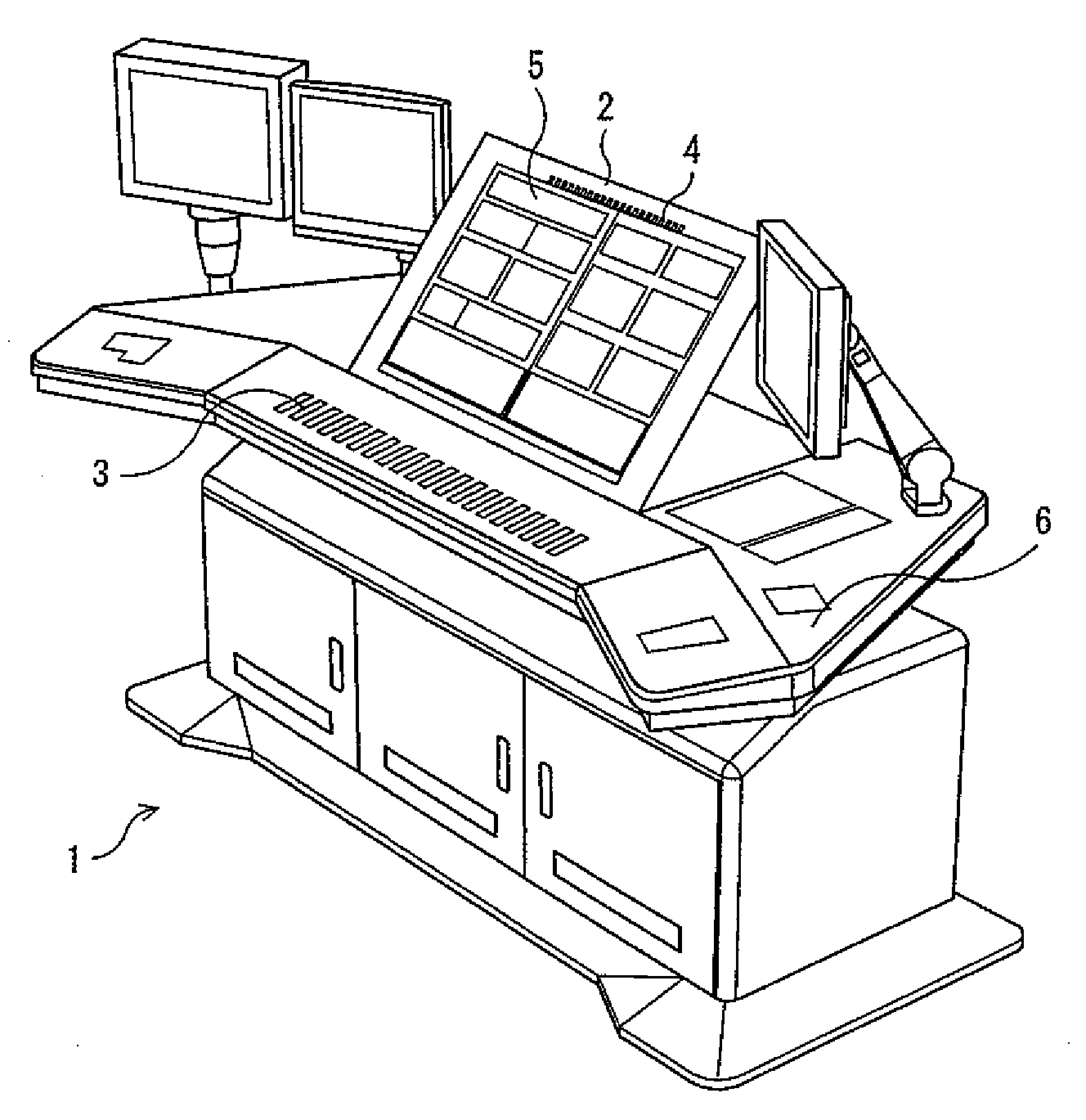 Manipulation desk for printing machines