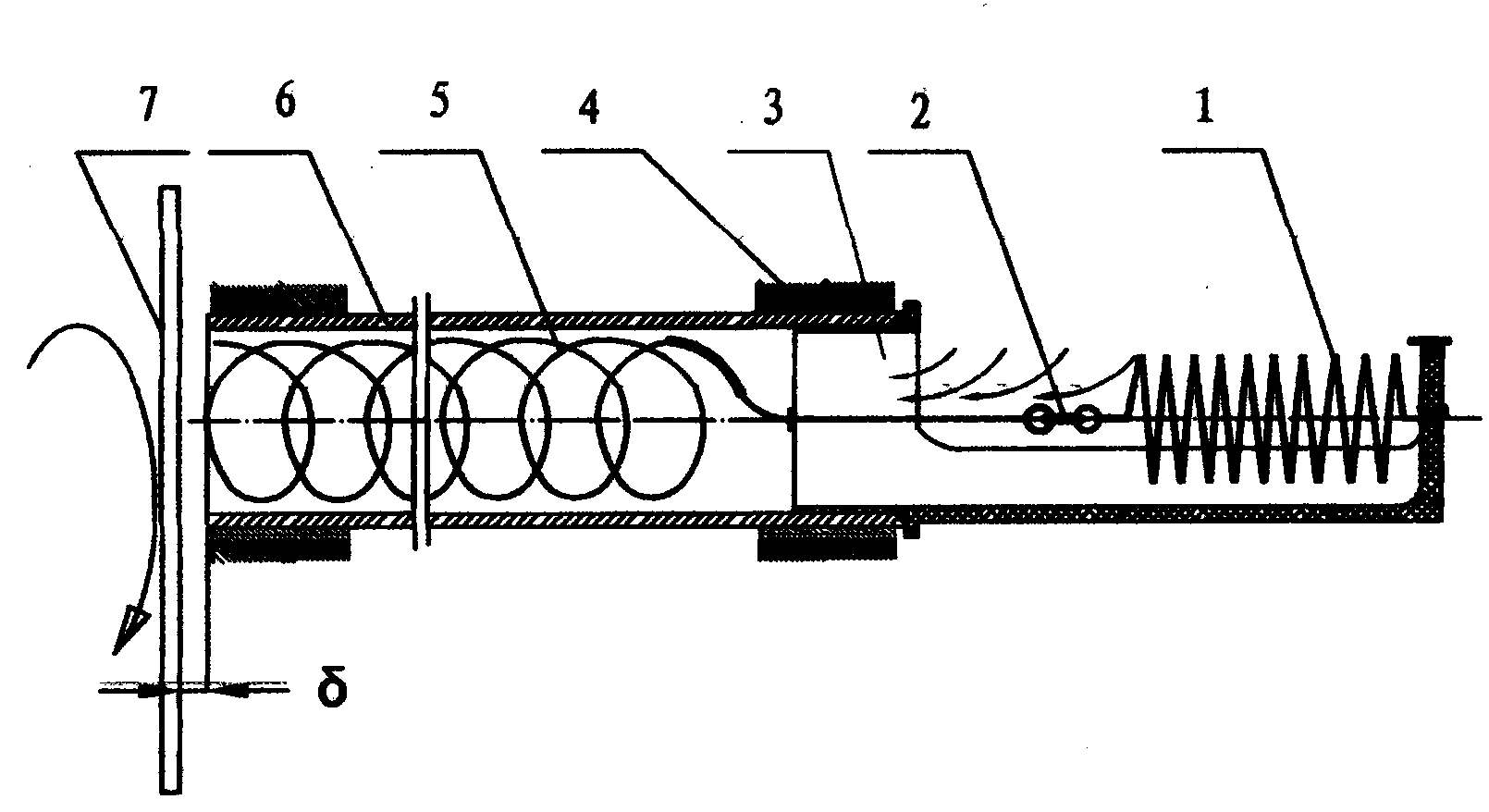 Device for automatic cleaning of hard scale in heat exchange tubes
