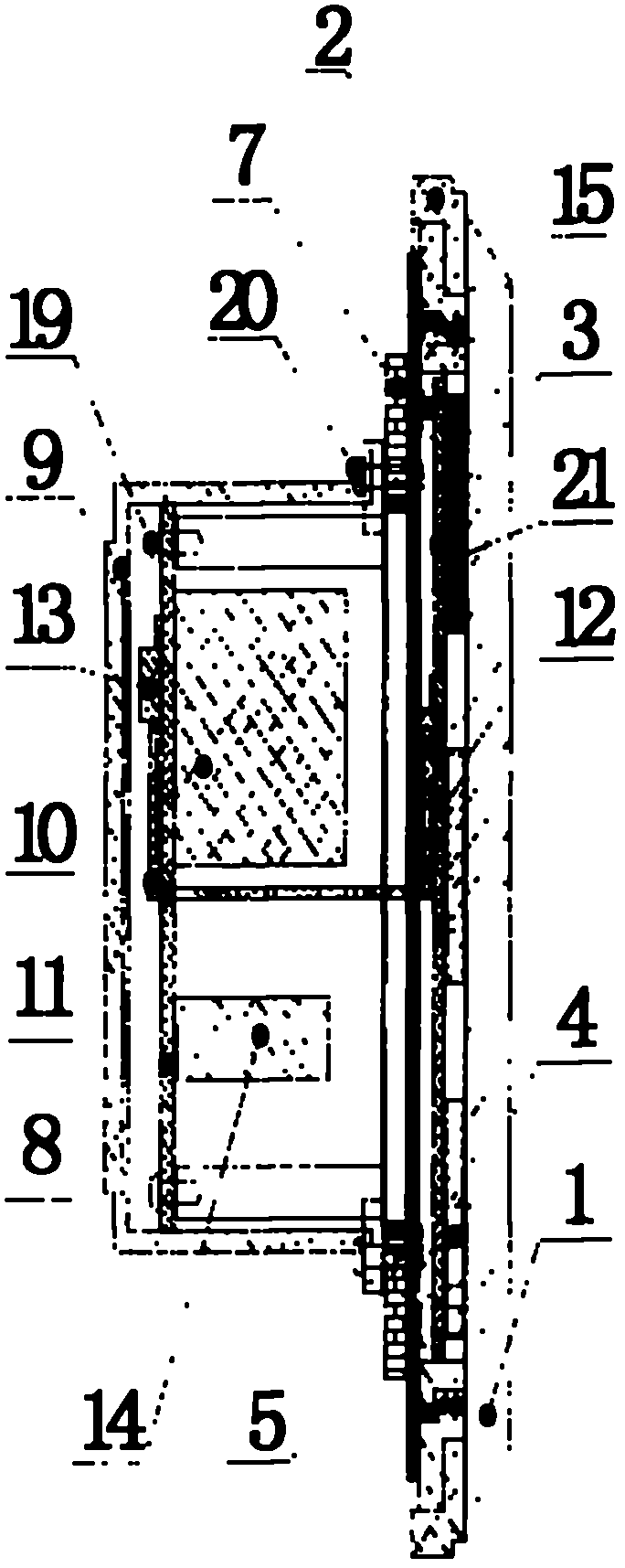 Method for manufacturing novel wall surface remote-control unit with crystal glass panel and product