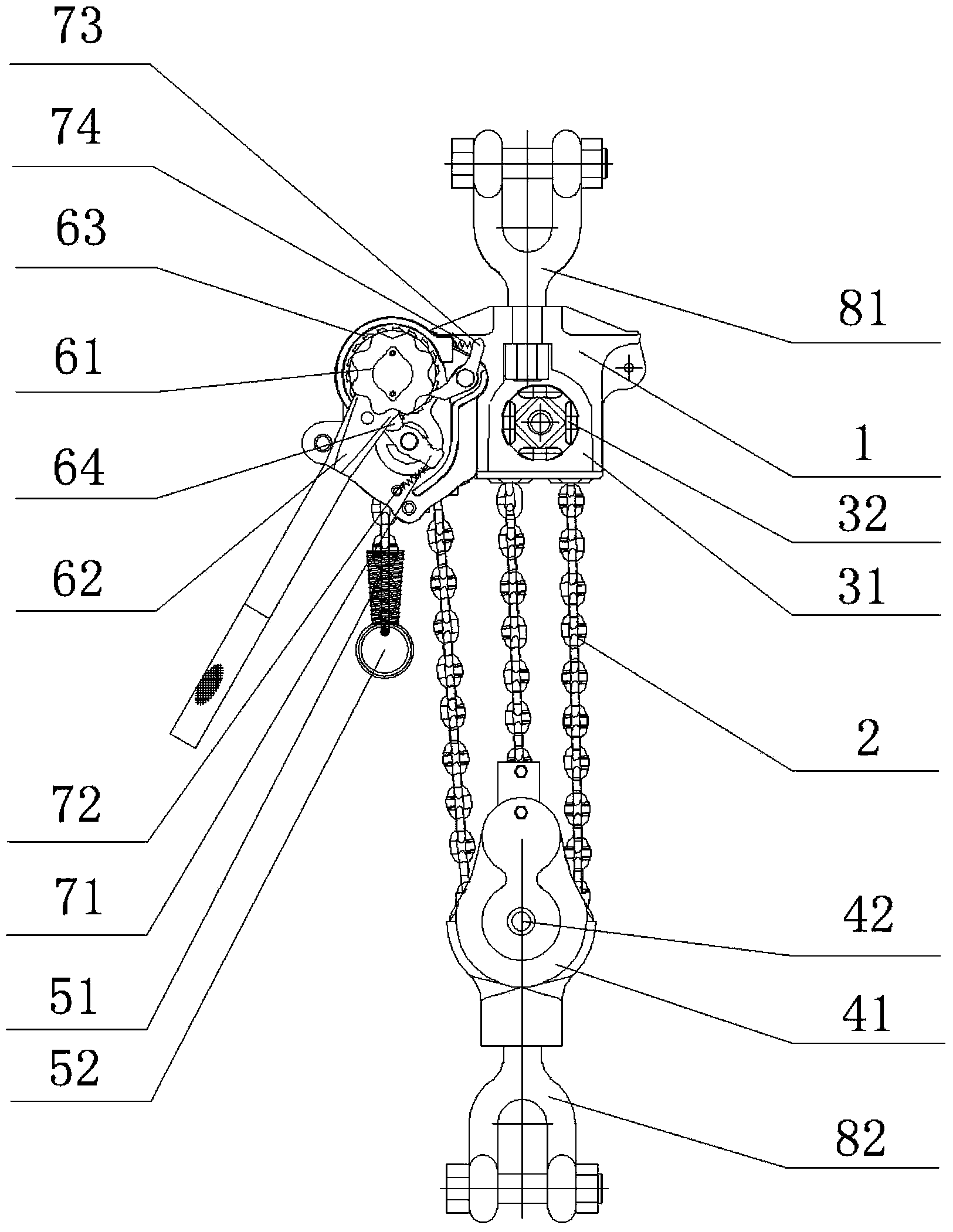Lever pulley block convenient to use