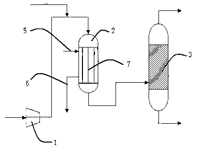 NO2 pre-reaction device system used in industrial production of ethylene glycol