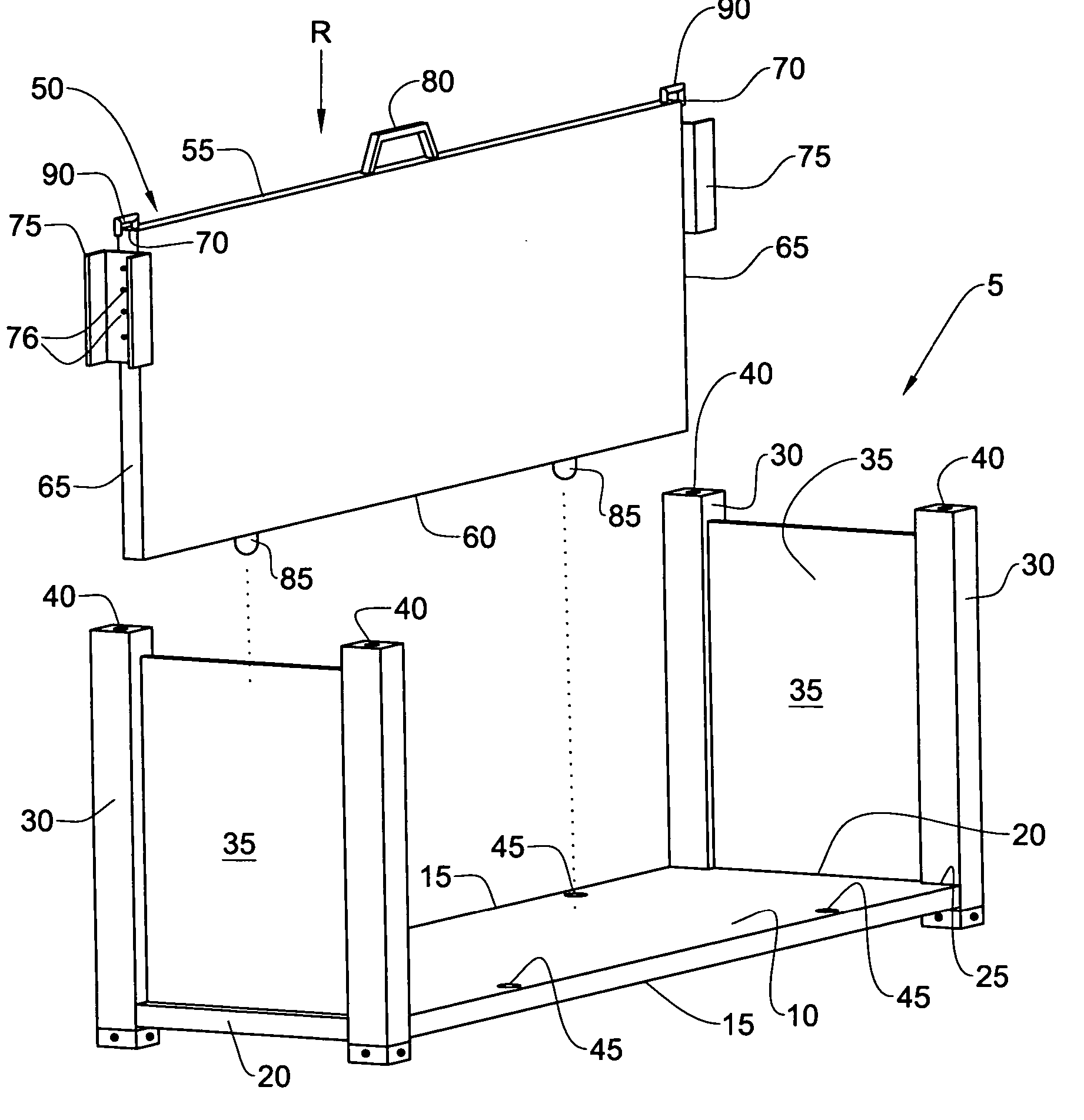 Modified shipping container