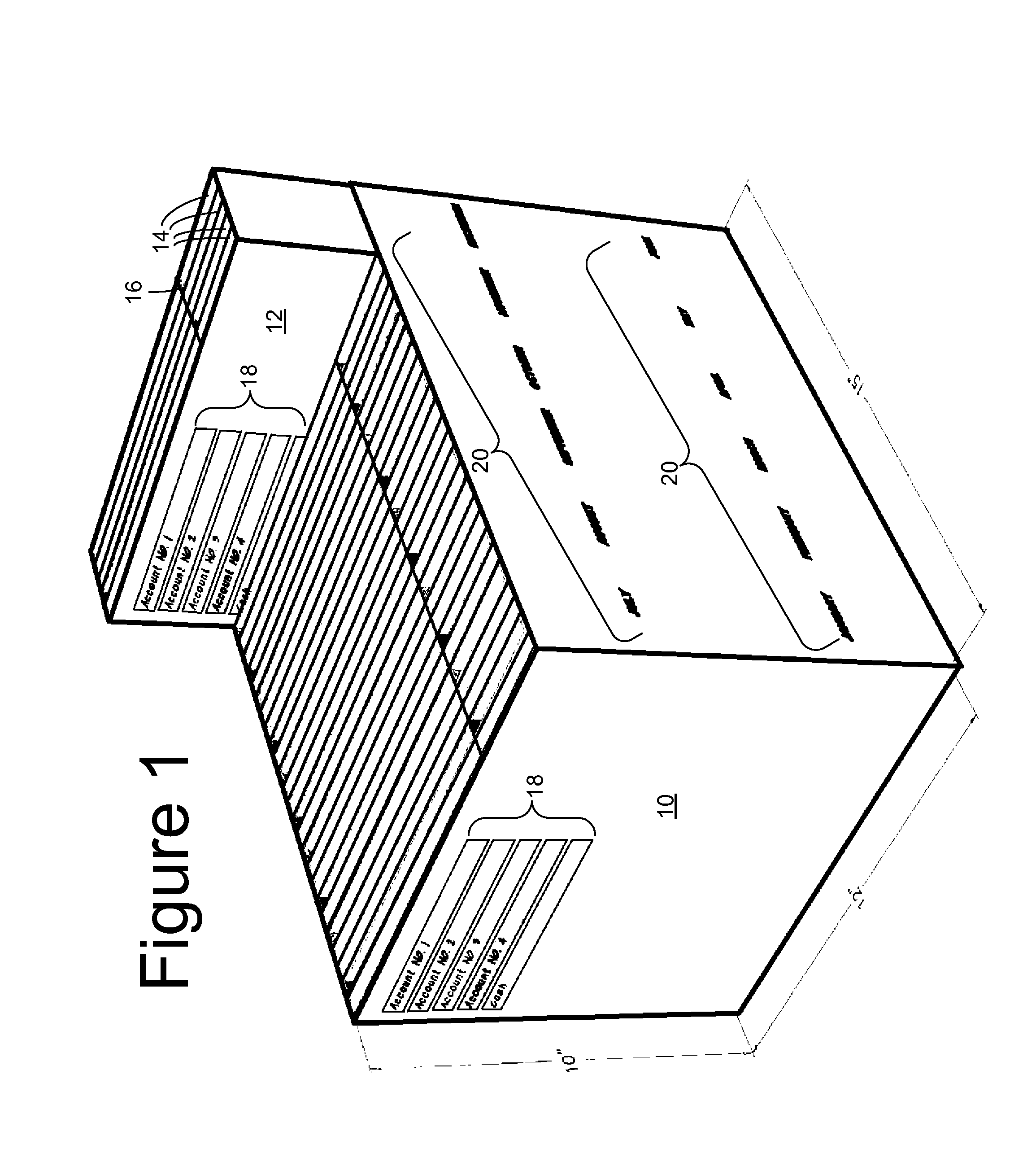 Chronological document organizer box