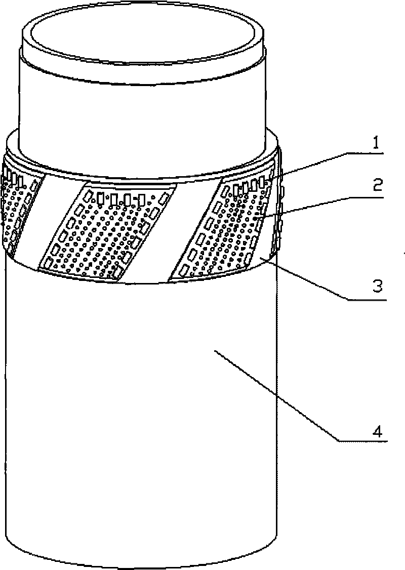 Surface-set reamer used in geological exploration and manufacturing method thereof