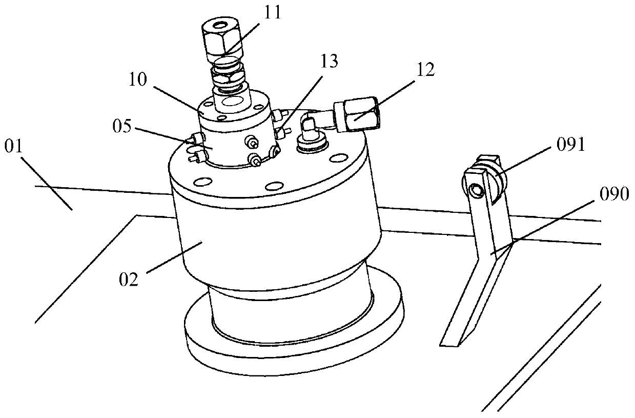 A test bench for simulation and measurement of lateral force of plunger motion of high-speed plunger pump