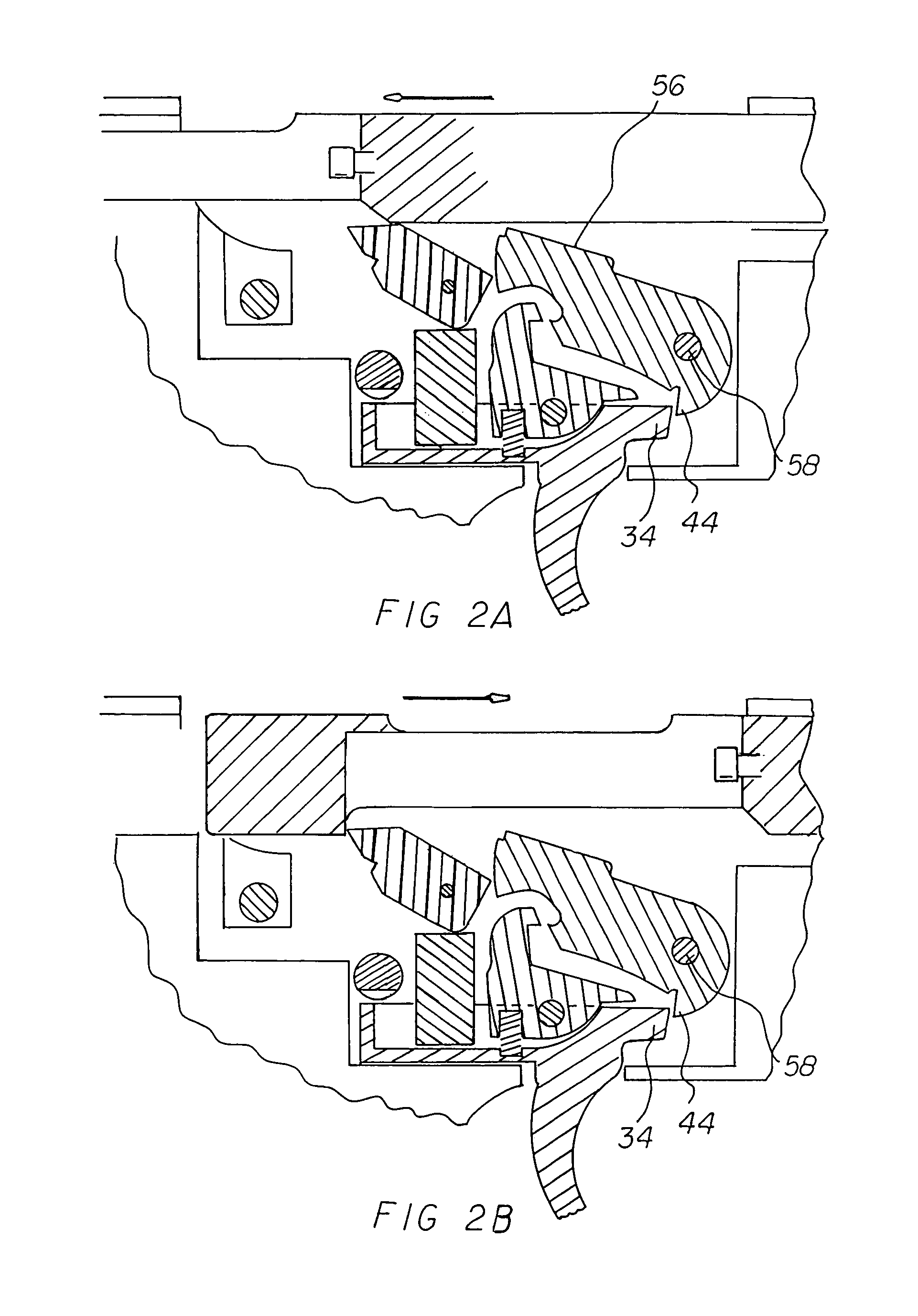 Trigger forward displacement system and method