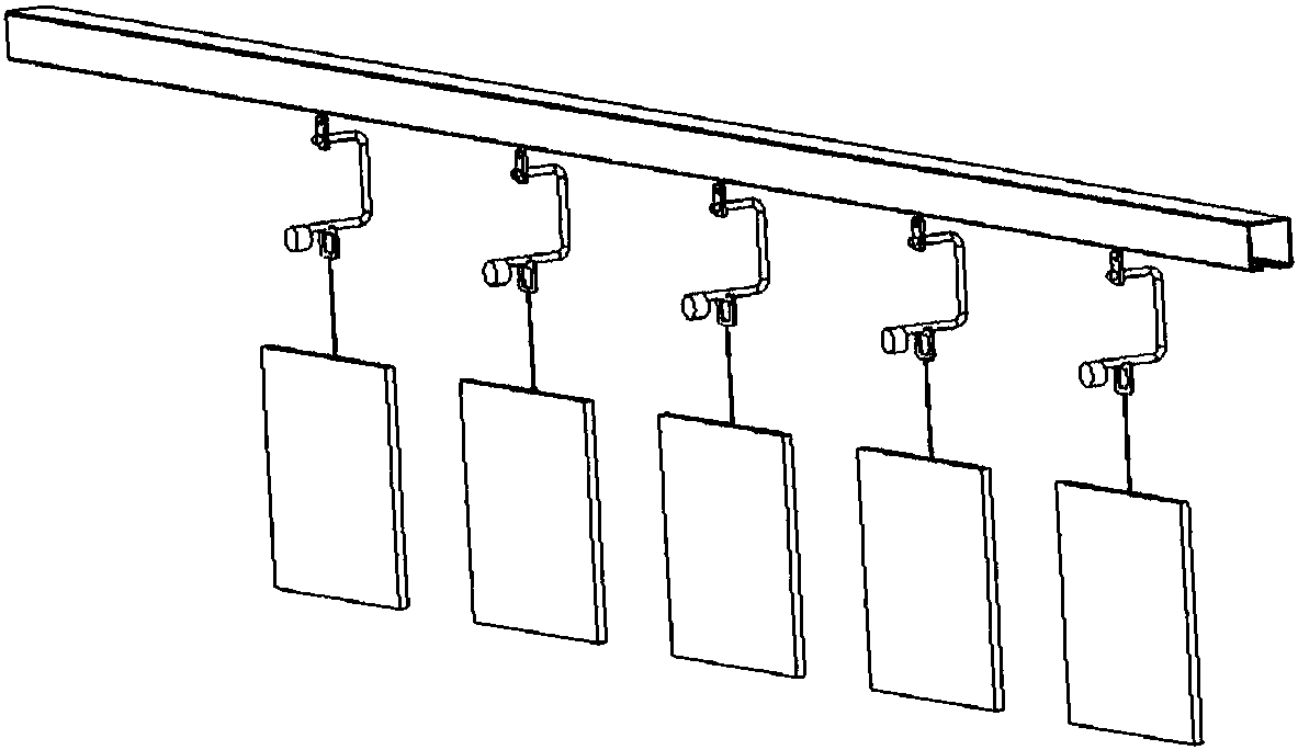 Wood workpiece powder coating device, powder coating system and powder coating method