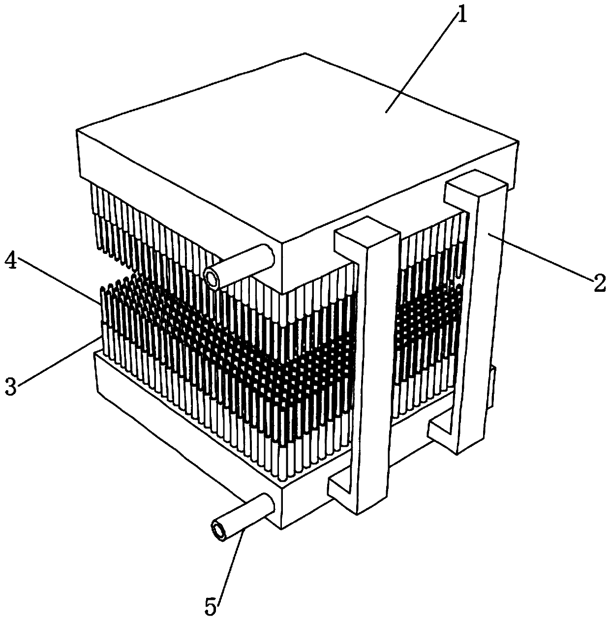 Quick workpiece cooling device for hardware processing